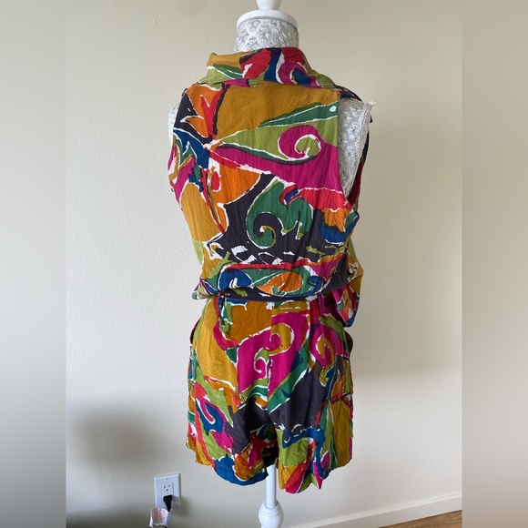 Argentum vintage limited run skort set in bright pattern - Picture 6 of 10